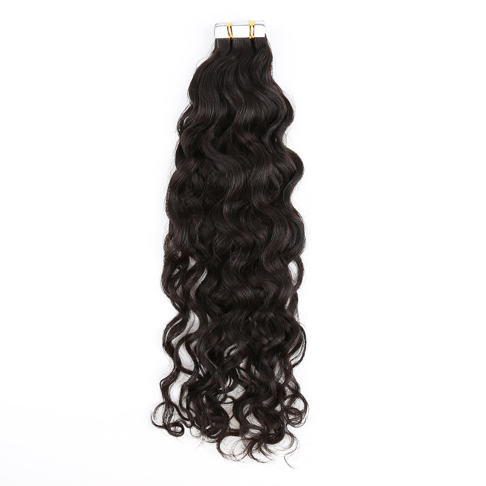 PU Tape In Hair Extensions Water Wave