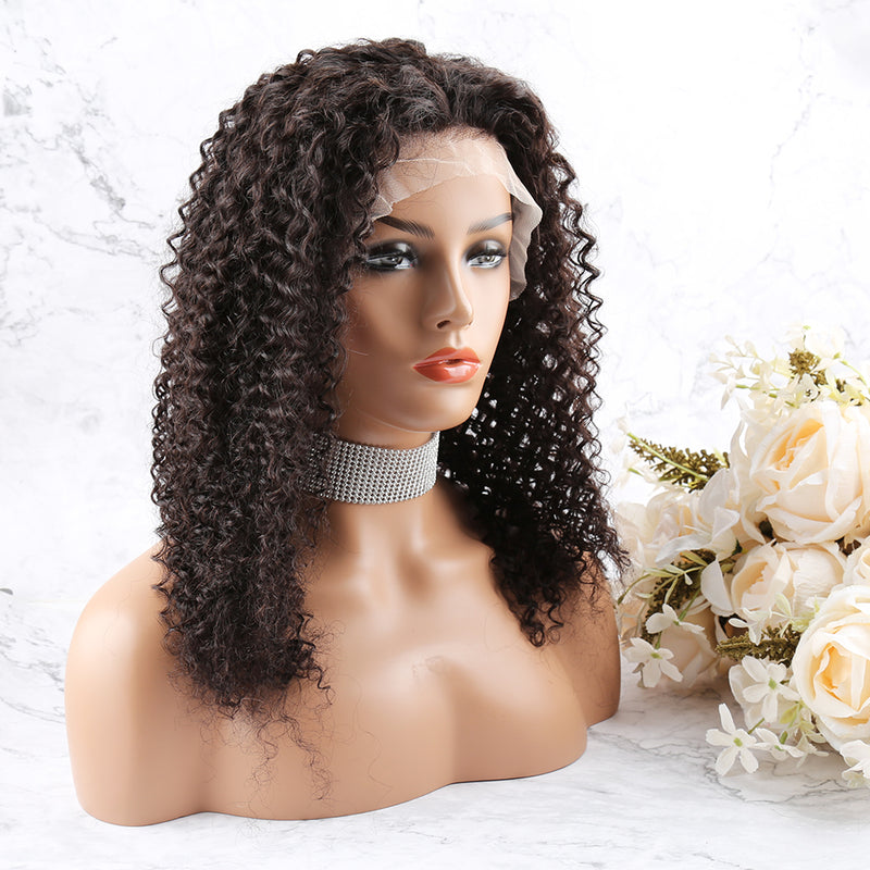 On Sale Curly Wave Front Lace Wig display picture 1