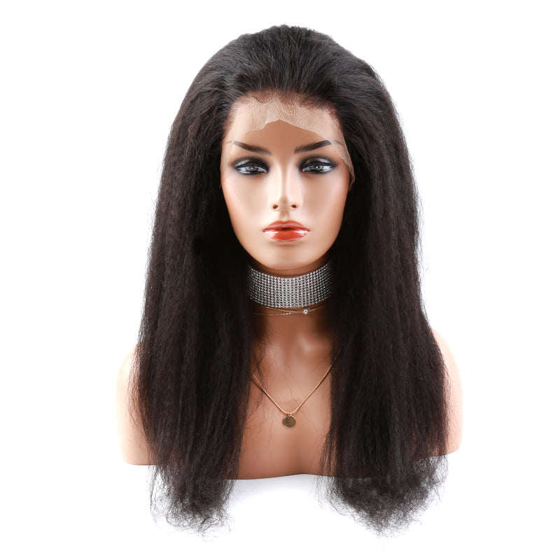 Full Lace Wig Kinky Straight 150% Density