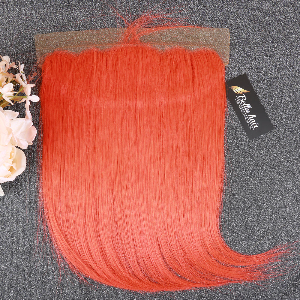 virgin human hair frontal red