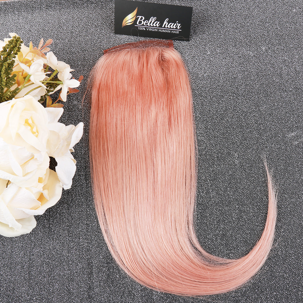 On Sale Pink Color Lace Closure