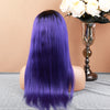 On Sale 150% Density Full Lace Wig #1B / Purple Color Straight - Bella Hair