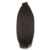 Natural Black 160G Seamless Clip-In Hair Extensions Kinky Straight
