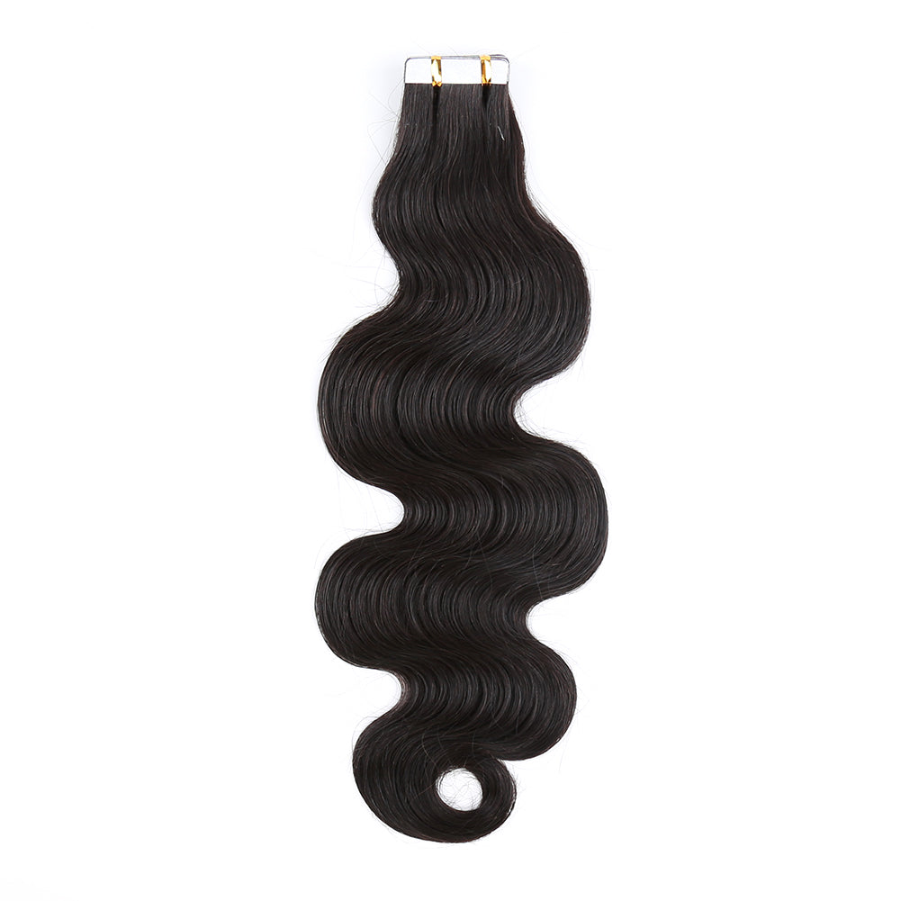 PU Tape In Hair Extensions Body Wave