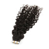 PU Tape In Hair Extensions Curly Wave