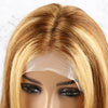 #4/27 Lace Front Wig High Light Color Wig Straight