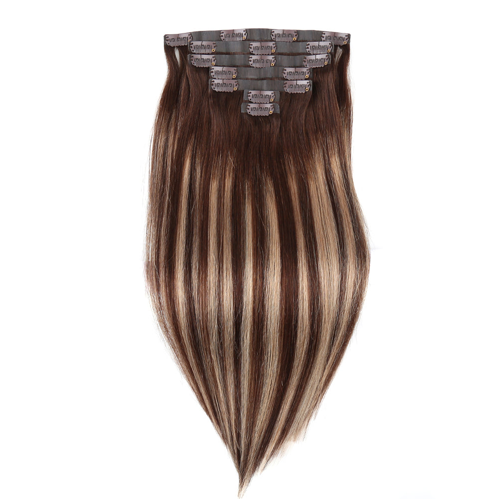 Premium Highlight Blonde 160G Seamless Clip-In Hair Extensions #T4B-26-P4B
