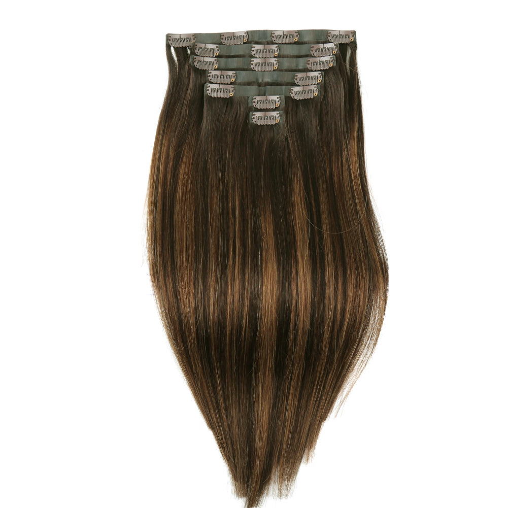 Premium Highlight Blonde 160G Seamless Clip-In Hair Extensions #T2/6/P2