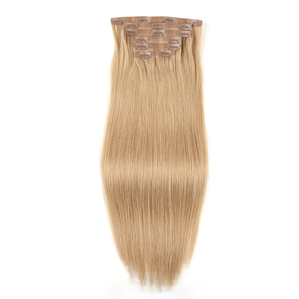 Premium Blonde 160G Seamless Clip-In Hair Extensions #14
