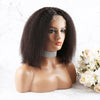 200% Density 13*4 Full Frontal Bob Wig Kinky Straight