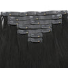 Dark Color 160G Seamless Clip-In Hair Extensions