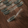 Dark Color 160G Seamless Clip-In Hair Extensions