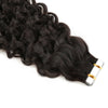 PU Tape In Hair Extensions Curly Wave