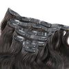 Natural Black 160G Seamless Clip-In Hair Extensions Body Wave