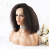 200% Density 13*4 Full Frontal Bob Wig Kinky Straight