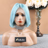 Bob Full Lace Wig Blonde Pink Grey Blue Mint Purple Virgin Hair