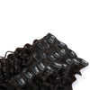 Clip-In Hair Extensions 160G Deep Wave Natural Black