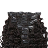 Clip-In Hair Extensions 160G Deep Wave Natural Black