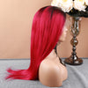 On Sale 150% Density Full Lace Wig #1B / Red Color Straight - Bella Hair