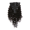 Clip-In Hair Extensions 160G Deep Wave Natural Black