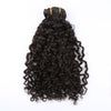 Natural Black 160G Clip-In Hair Extensions Curly Wave