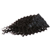 Clip-In Hair Extensions 160G Deep Wave Natural Black