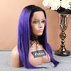 On Sale 150% Density Full Lace Wig #1B / Purple Color Straight