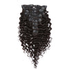 Clip-In Hair Extensions 160G Deep Wave Natural Black